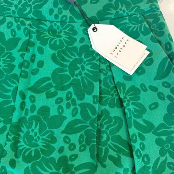 NWT English Factory High Rise Emerald Green Shorts - Women's Large - Picture 3 of 8